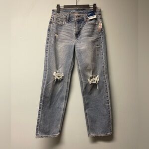 Old Navy Women's Boyfriend Distressed Blue Jeans